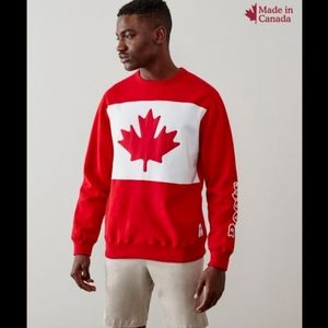 Roots Canadian Collection Blazon Crew Sweatshirt Size M EUC